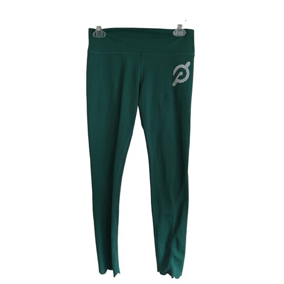 Peloton Athletic Pants Women's Size Medium Green Stretch Leggings - Picture 1 of 6